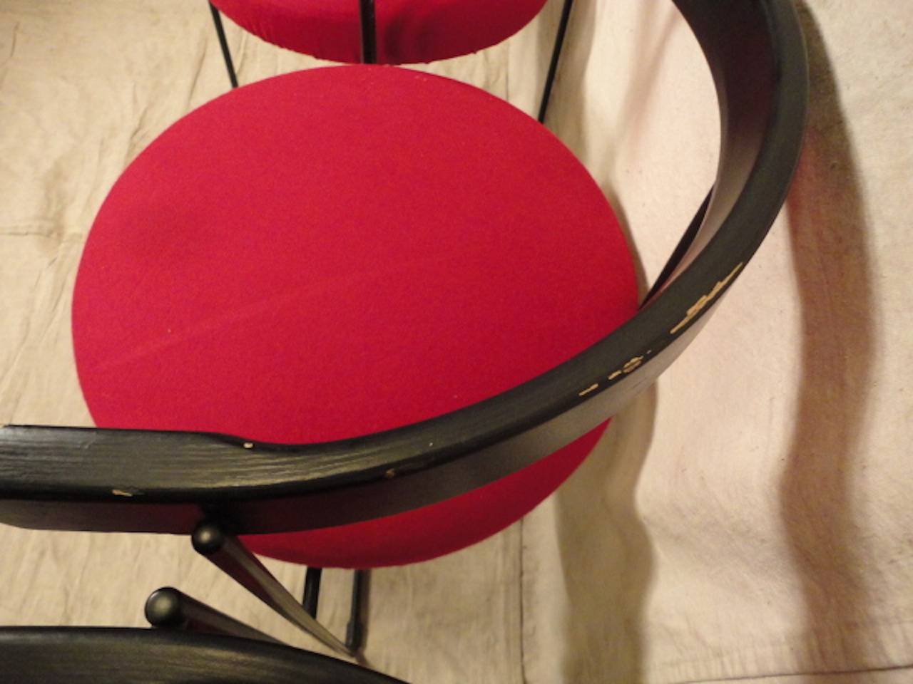 Four Mid-Century Modern Style Round Back Chairs 3