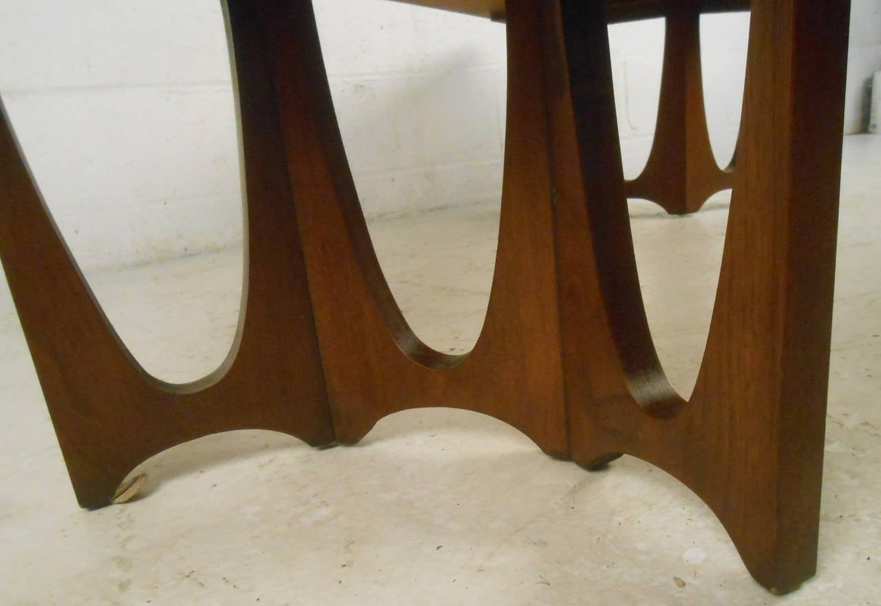 Mid-Century Modern Sculptural Modern Walnut Coffee Table by J.B. Van Sciver Company