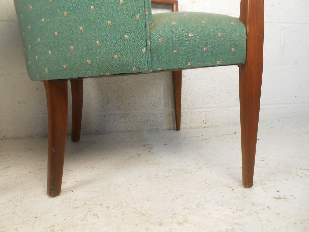 Pair of Midcentury Lounge Chairs with Walnut Frames 2