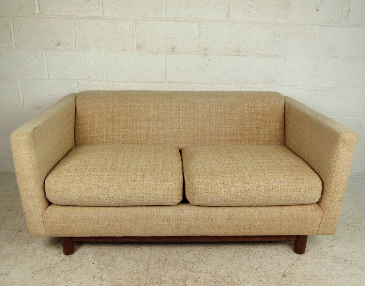 American Mid-Century Modern Vintage Knoll Style Love Seat