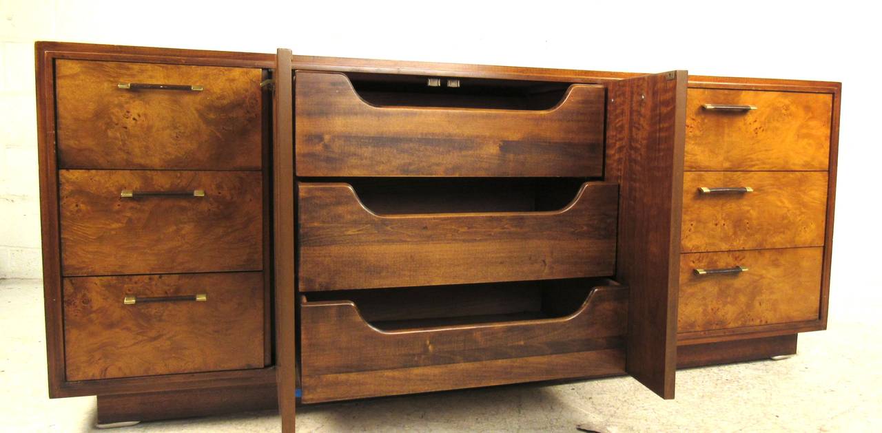 burl wood dresser