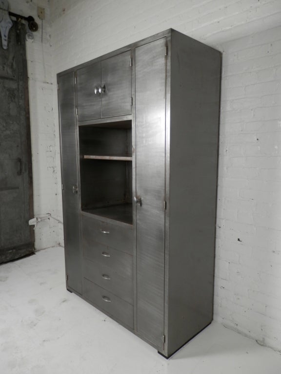 American Industrial Metal Wall Console