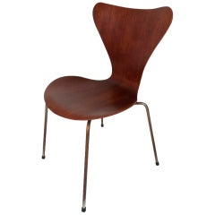Vintage Fritz Hansen Series 7 Bent Wood Chair