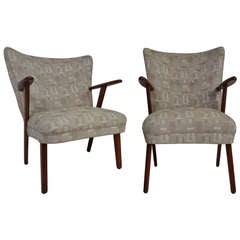 Pair of Danish Lounge Chairs
