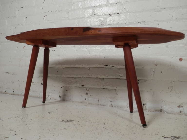 Small Side Table w/ Distinct Live Edge By Roy Sheldon In Good Condition In Brooklyn, NY