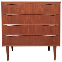 Mid Century Teak Sculpted Dresser Mid Century Teak Sculpted Dresser