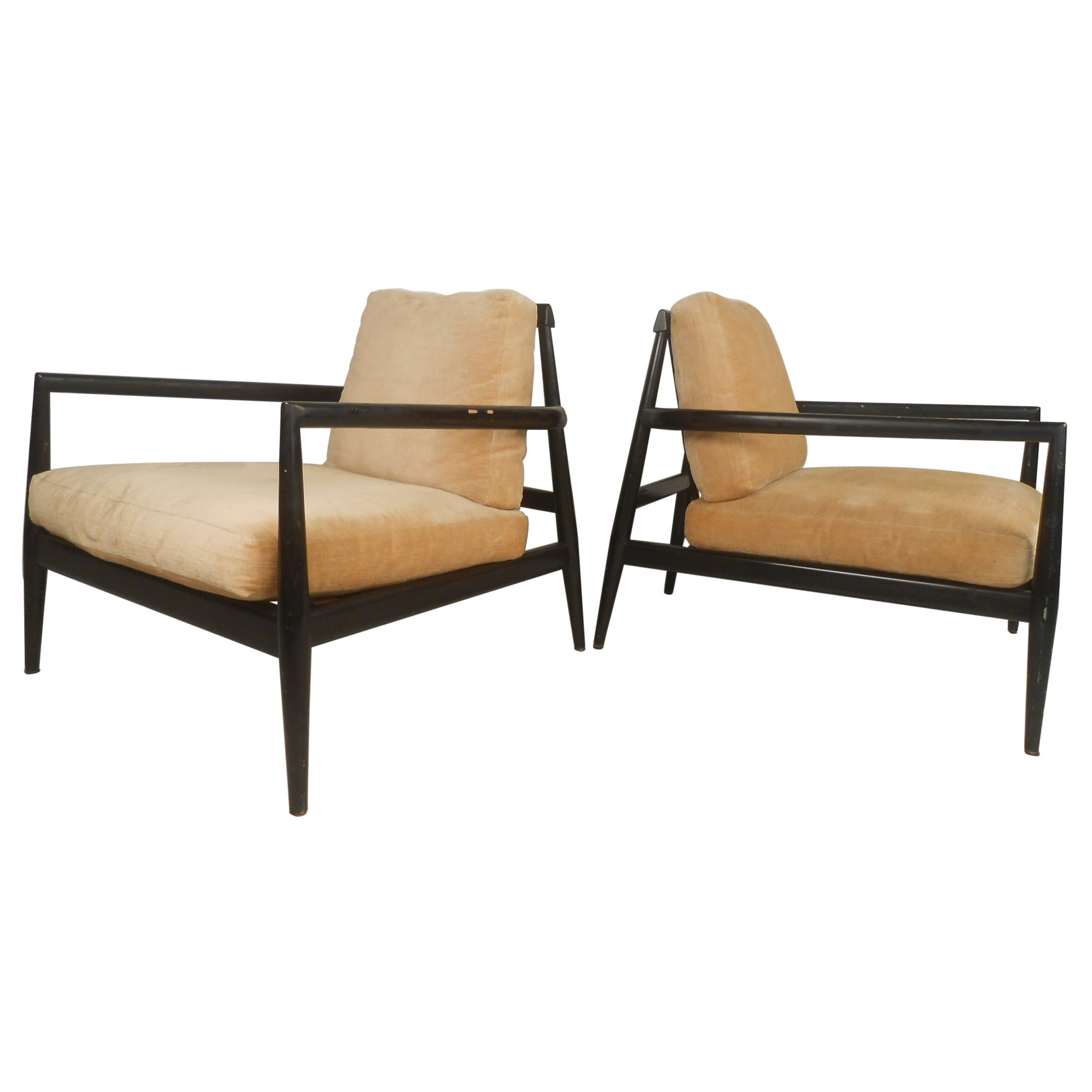Pair Edmond J. Spence Urban-Aire Lounge Chairs For Sale