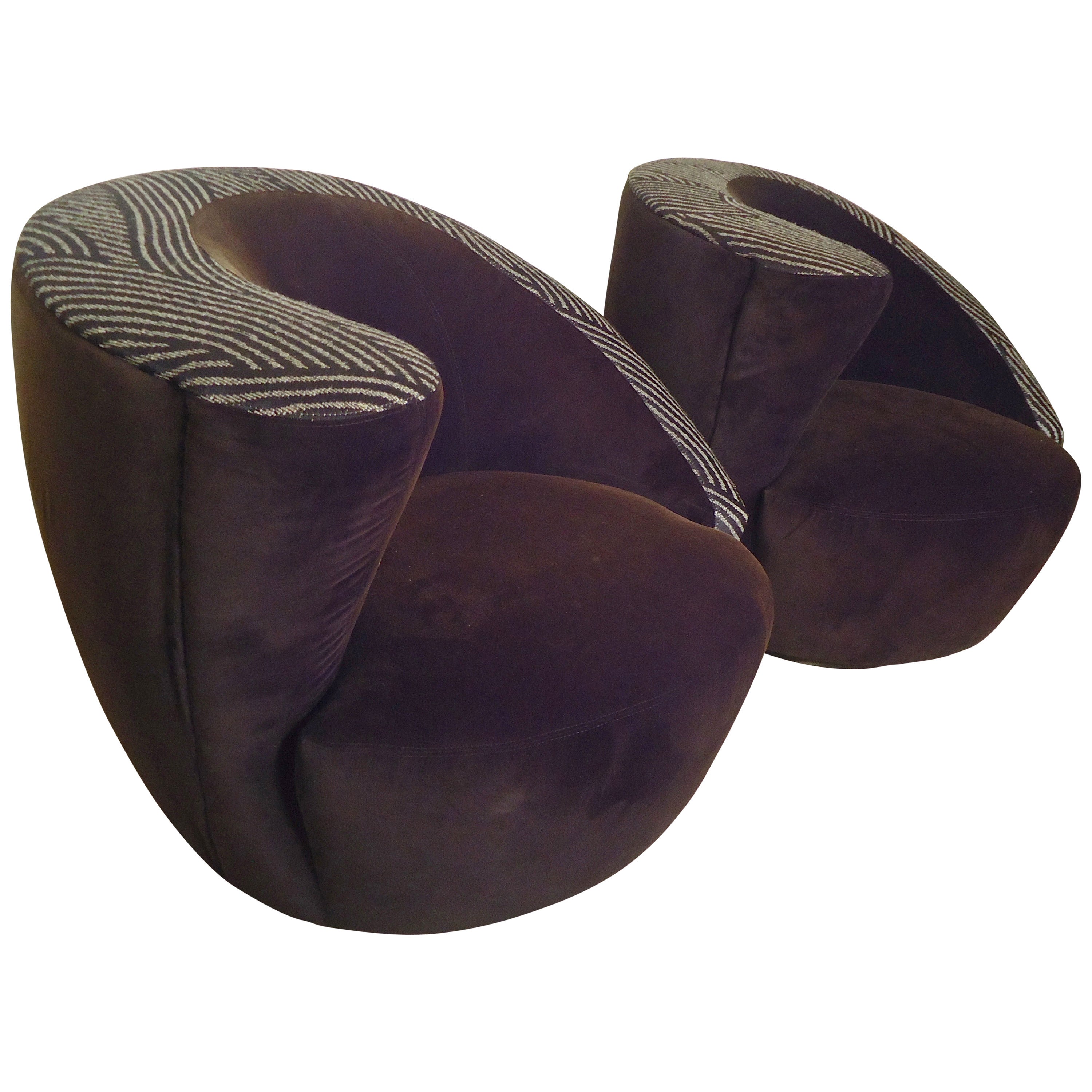 "Nautilus" Swivel Chairs by Vladimir Kagan