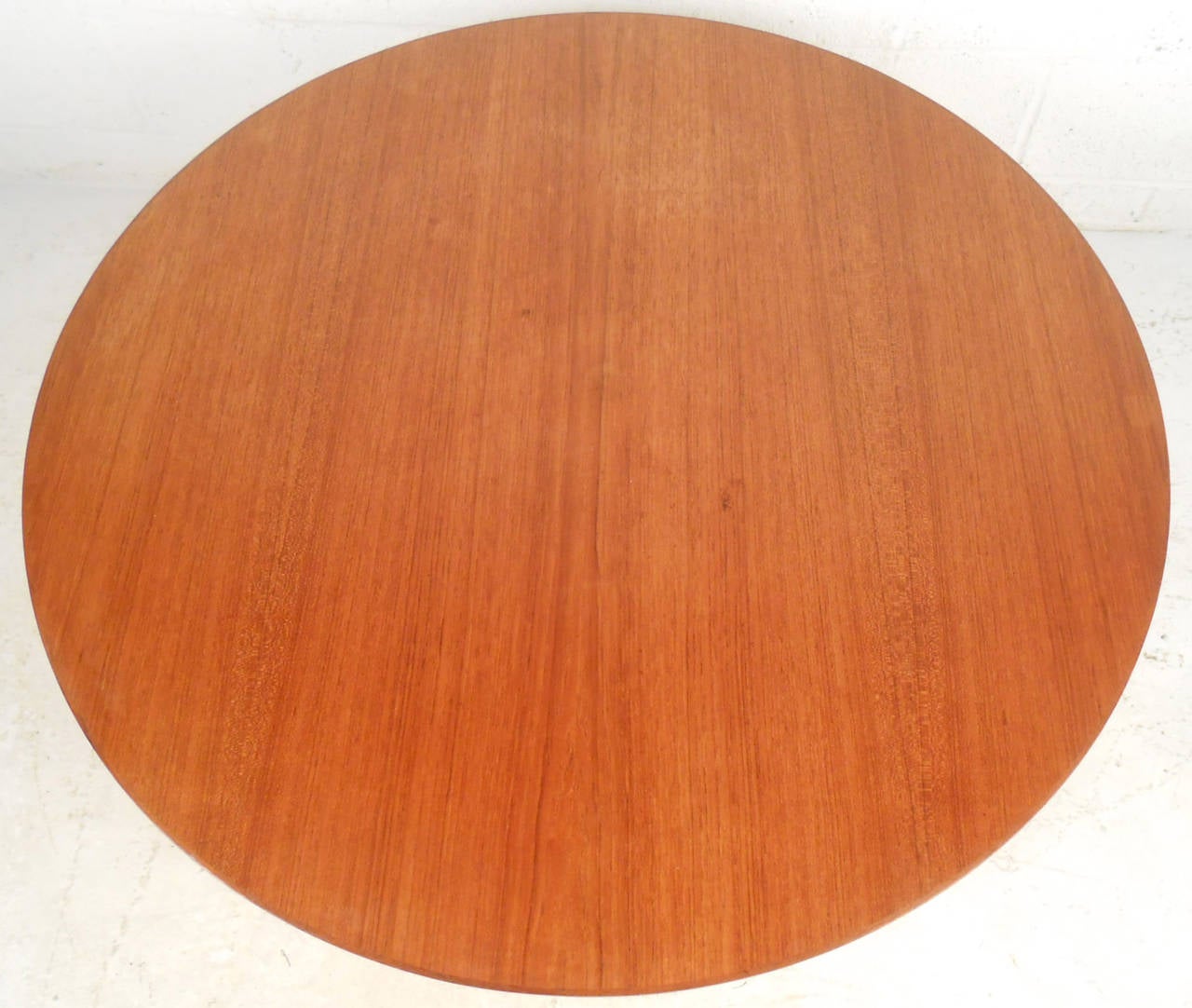 Mid-Century Modern Teak and Steel Coffee Table In Good Condition For Sale In Brooklyn, NY