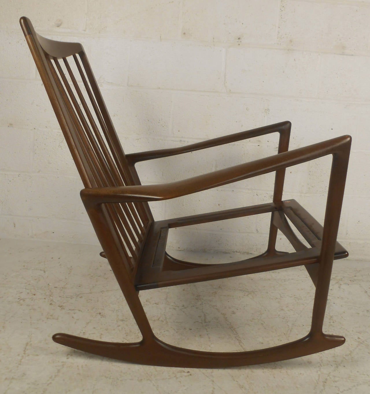MidCentury Modern Danish Rocking Lounge Chair at 1stDibs
