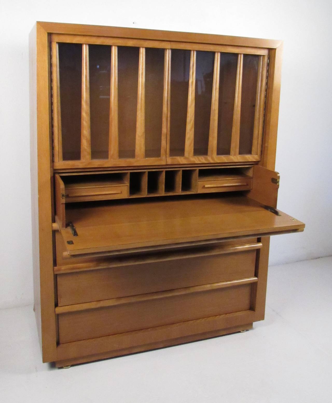 Mid-Century Modern T.H. Robsjohn-Gibbings Tall Dresser for Widdicomb For Sale
