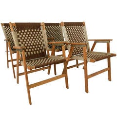 Set of Four Folding Chairs