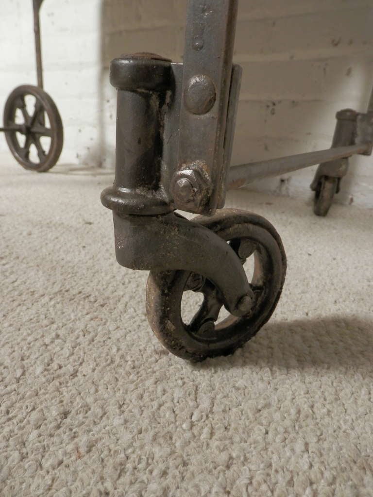 20th Century Antique Industrial Two Level Cart