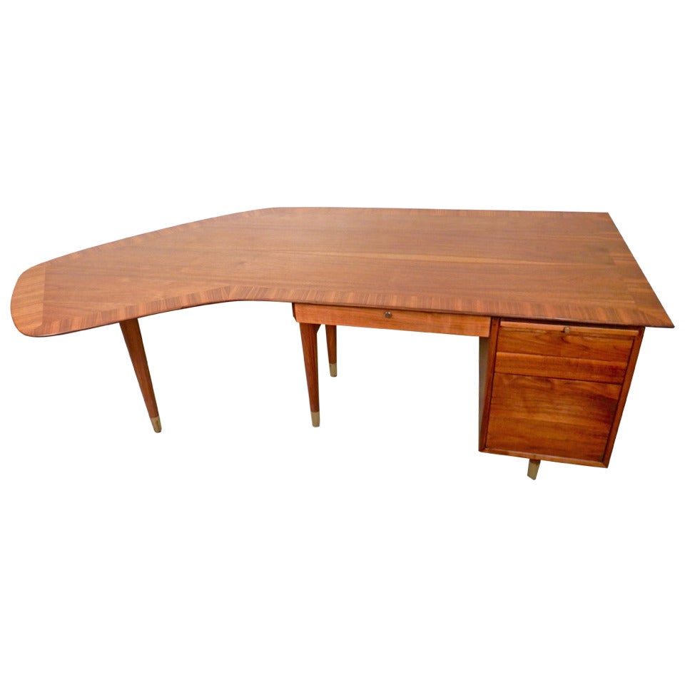 Tremendous Mid-Century Modern Executive Desk By Standard