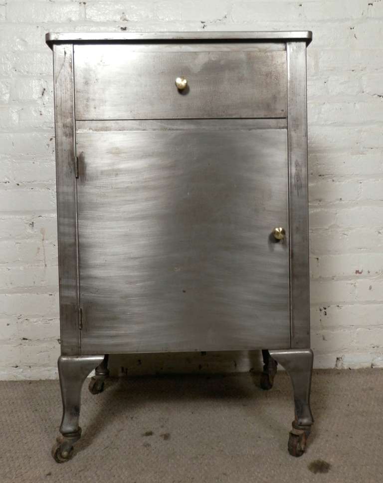 American Early 20th Century Industrial Rolling Cabinet