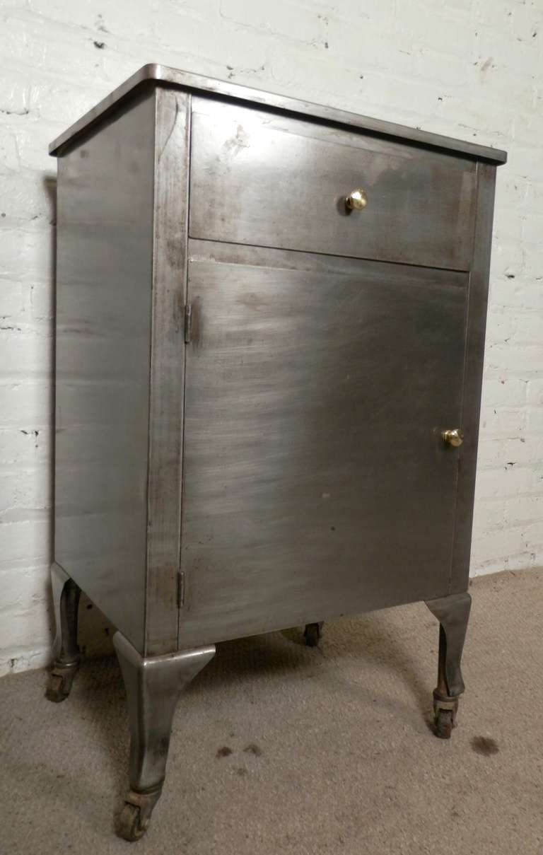 Early 20th Century Industrial Rolling Cabinet 6