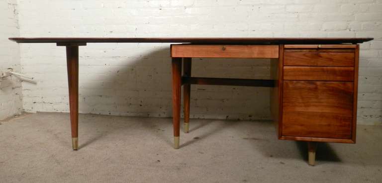 mid century executive desk