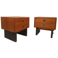 Pair of Mid-Century Modern Teak Night Stands 9