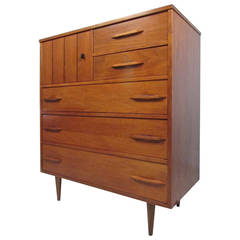 Mid-Century Modern Highboy Dresser