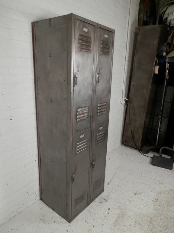 Penco Co. two tier, two column numbered locker unit. Perfect storage unit.
