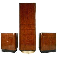Mid-Century Modern Walnut Wardrobe Set by Drexel 10
