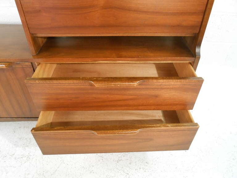 mid century room divider bookcase
