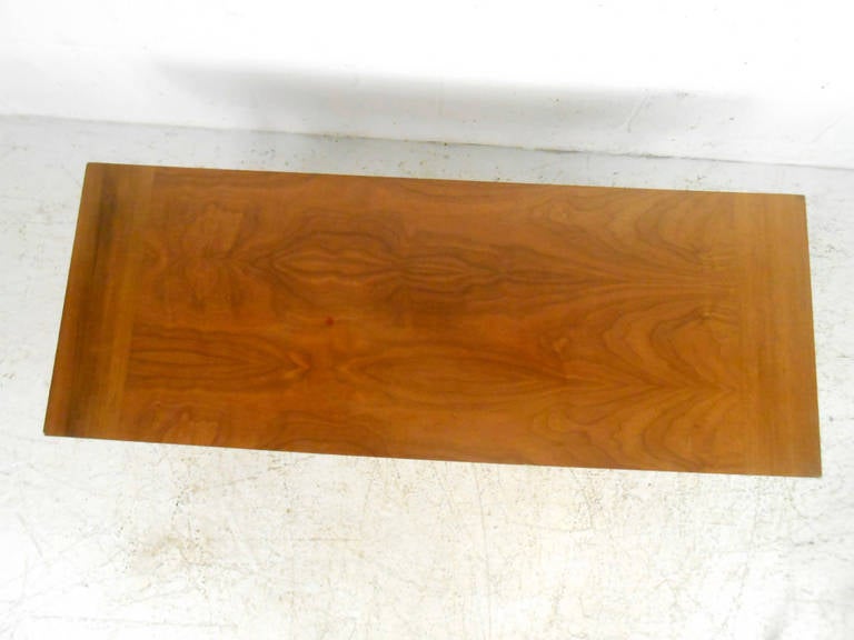 Mid-Century Modern Vintage Walnut Coffee Table by Lane Furniture