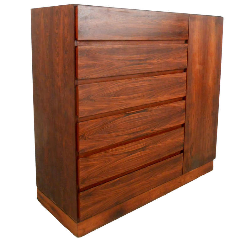 Exquisite Danish Rosewood Hi Boy Dresser At 1stdibs