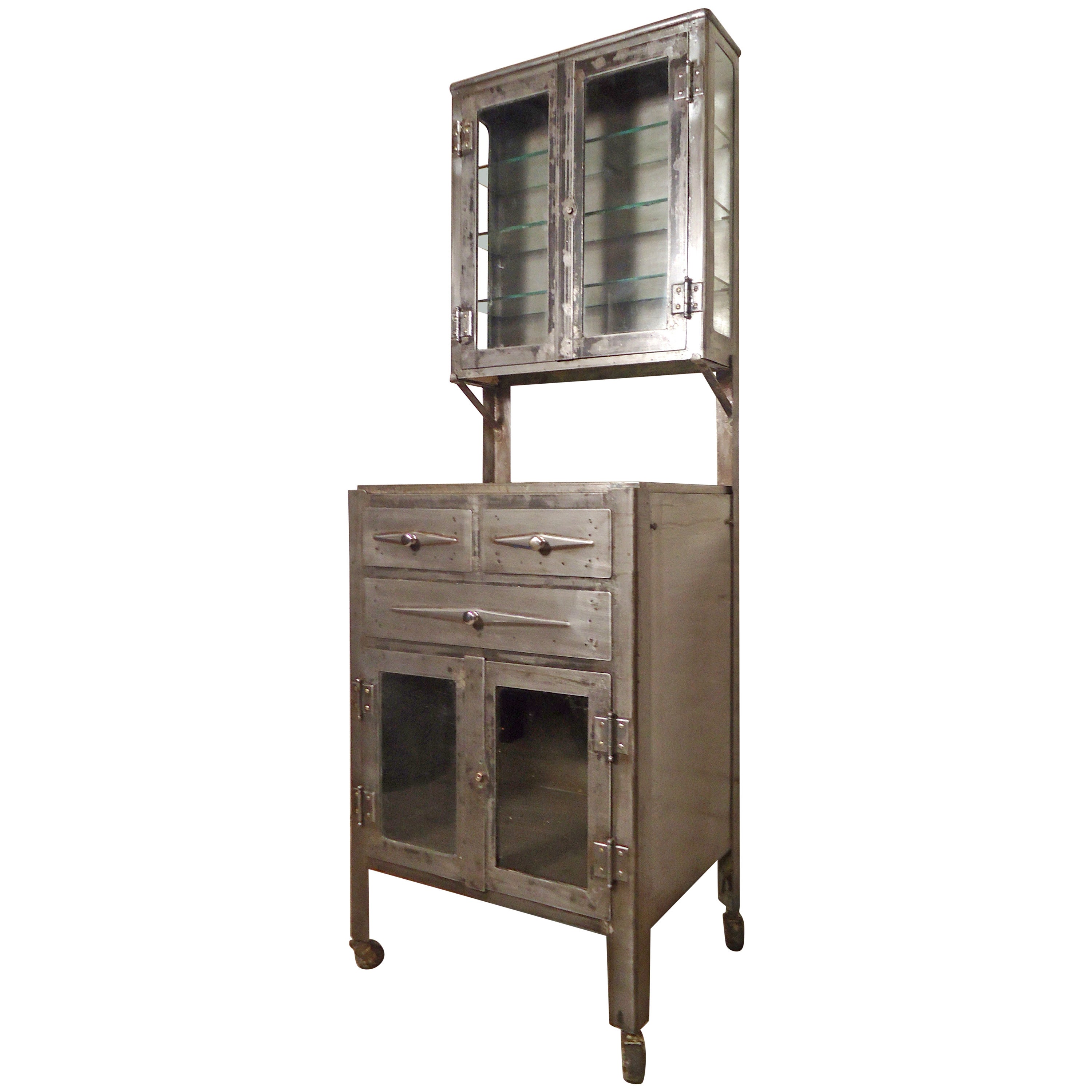 Vintage Industrial Hospital Cabinet Restored