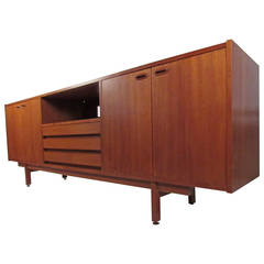 Danish Modern Long Teak Server 5