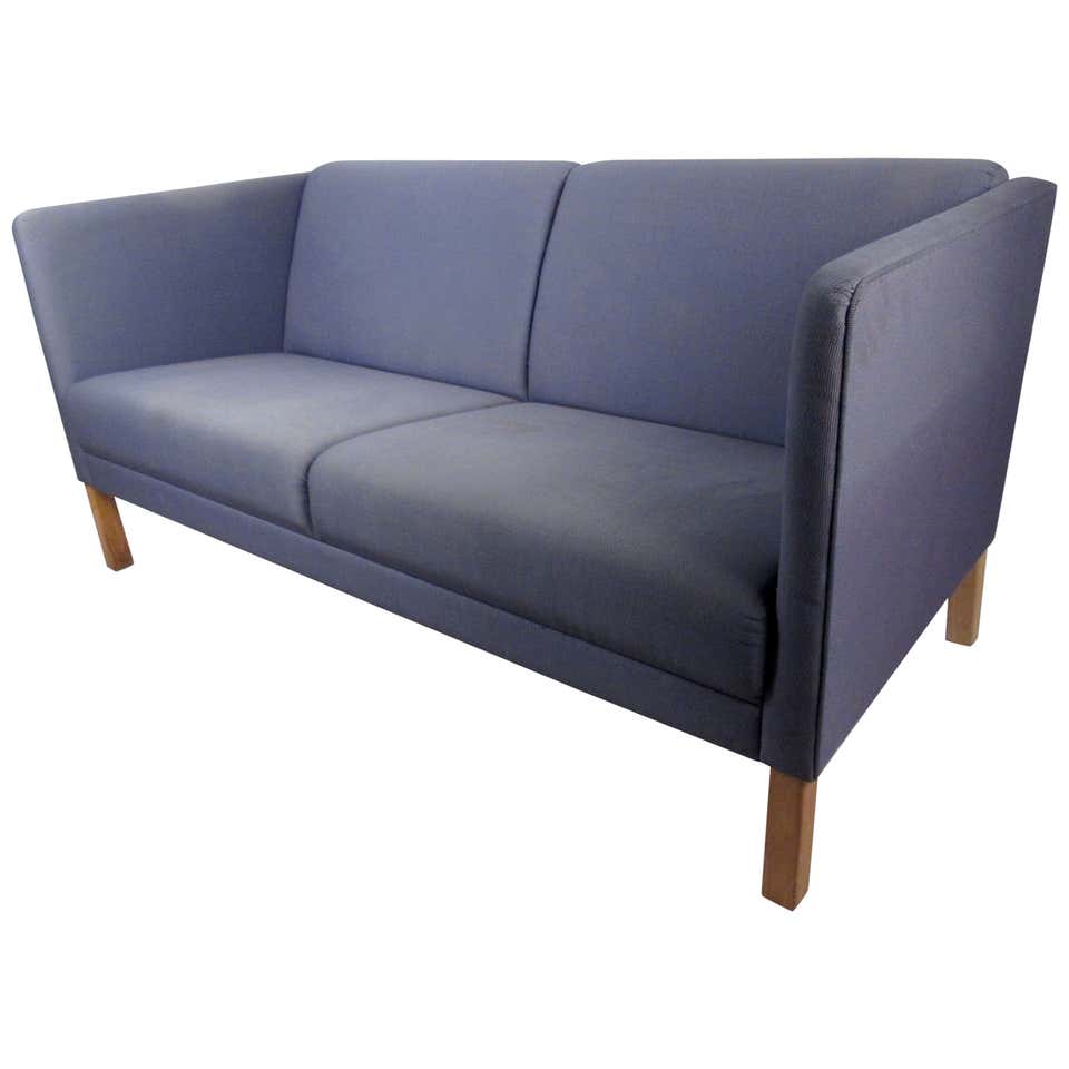 Mid-Century Clam Shell Loveseat For Sale at 1stDibs | vintage clamshell ...
