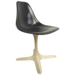 Retro Saarinen Style Fiberglass Chair by Burke
