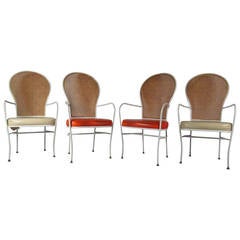 PAIR Milo Baughman Cane Back Chairs for Thayer Coggin