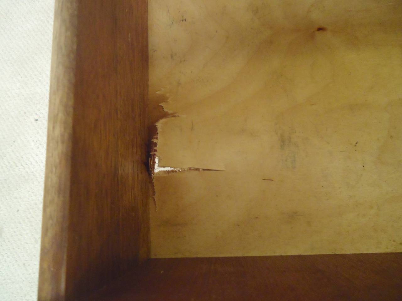 Danish Angular Desk with Finished Back 1