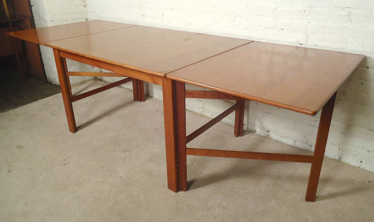 drop leaf teak table