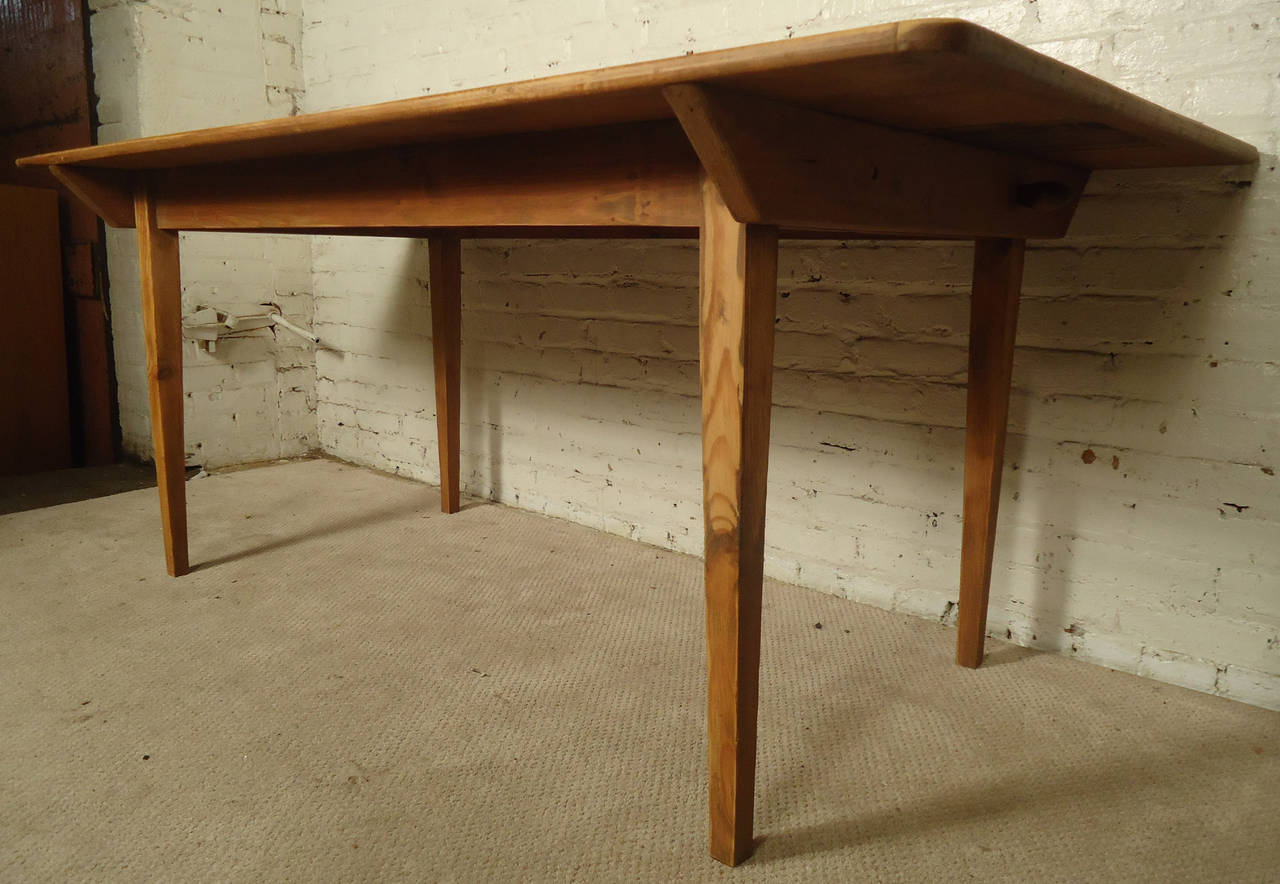 antique coffee table with removable glass top