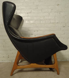 Midcentury Norwegian Lounge Chair by B.J. Hansen