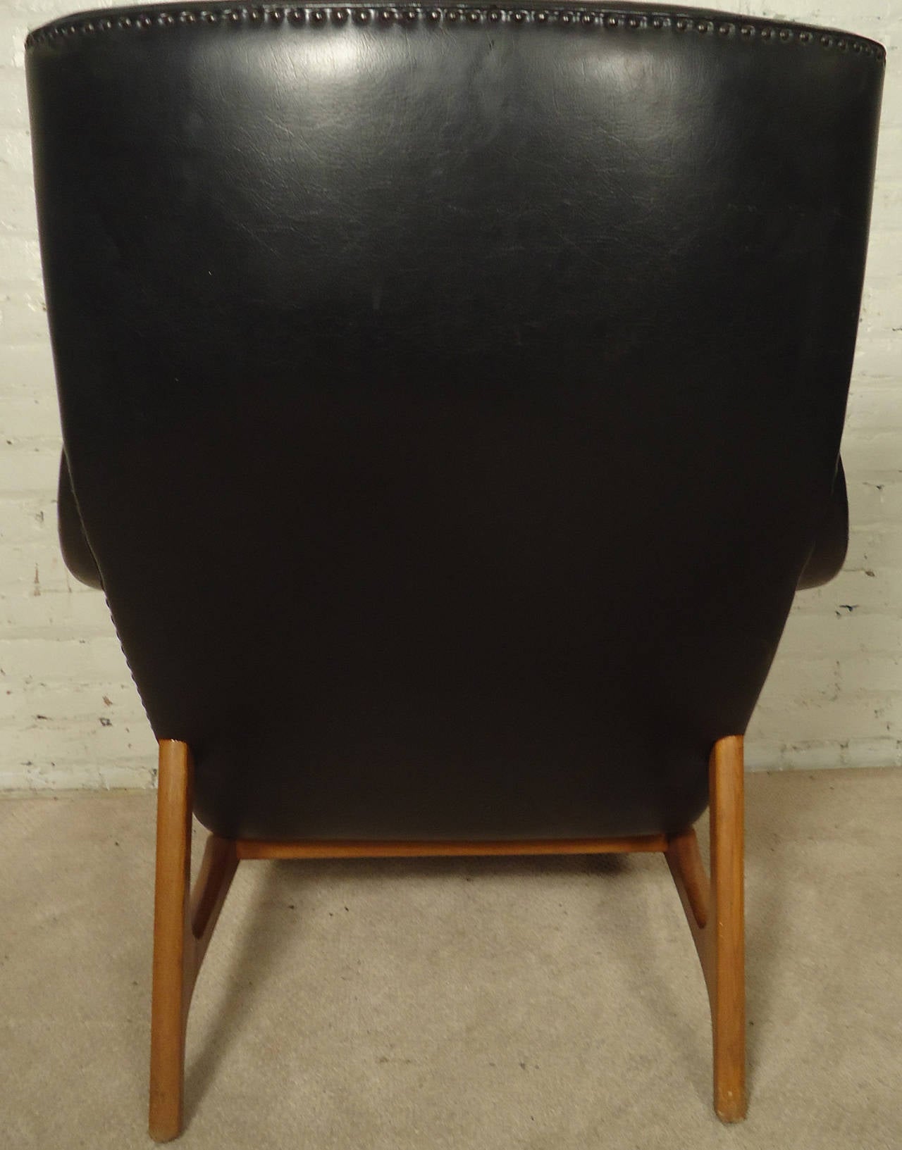 Midcentury Norwegian Lounge Chair by B.J. Hansen 3