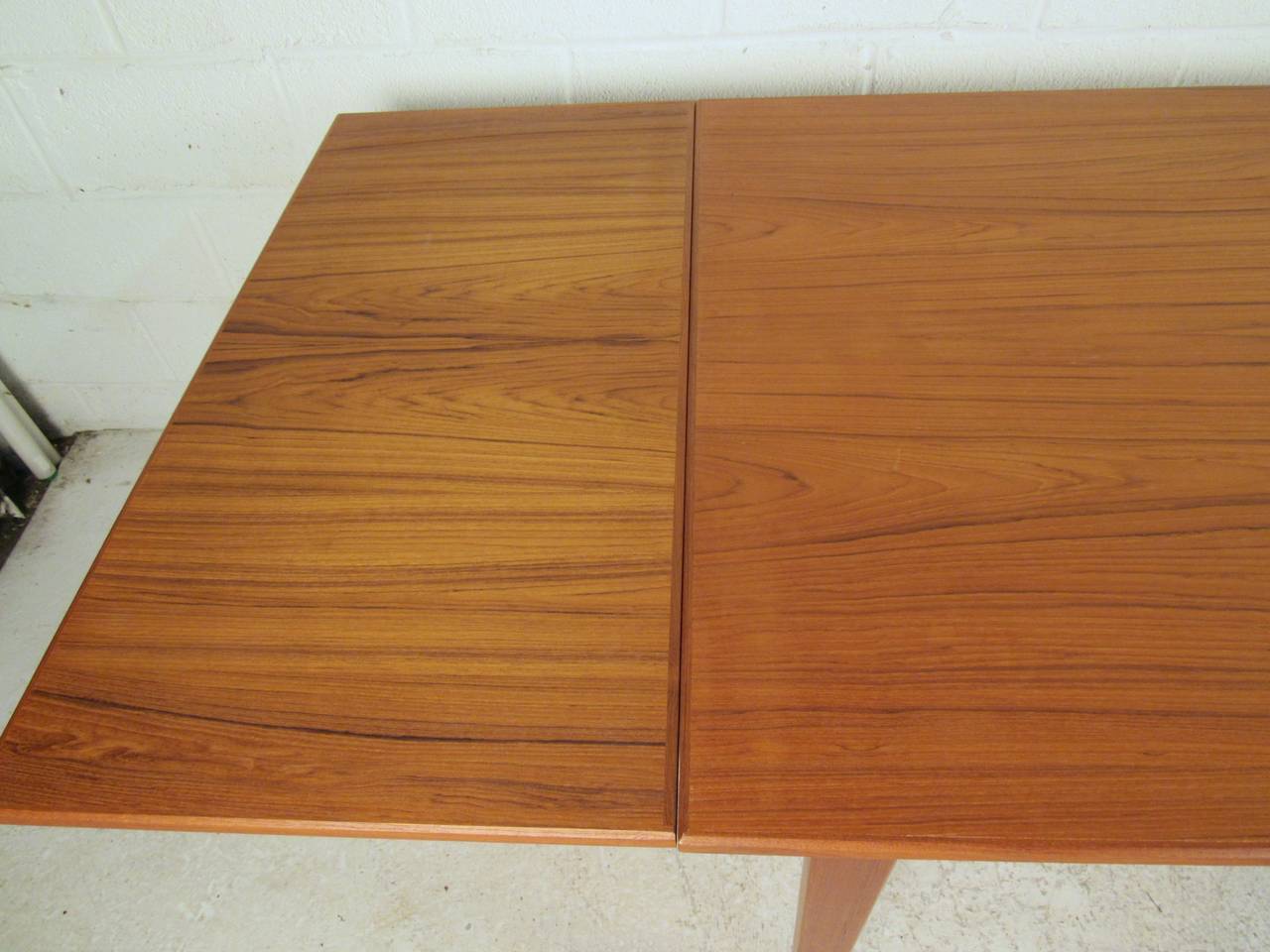 Mid-20th Century Scandinavian Modern Draw Leaf Dining Table