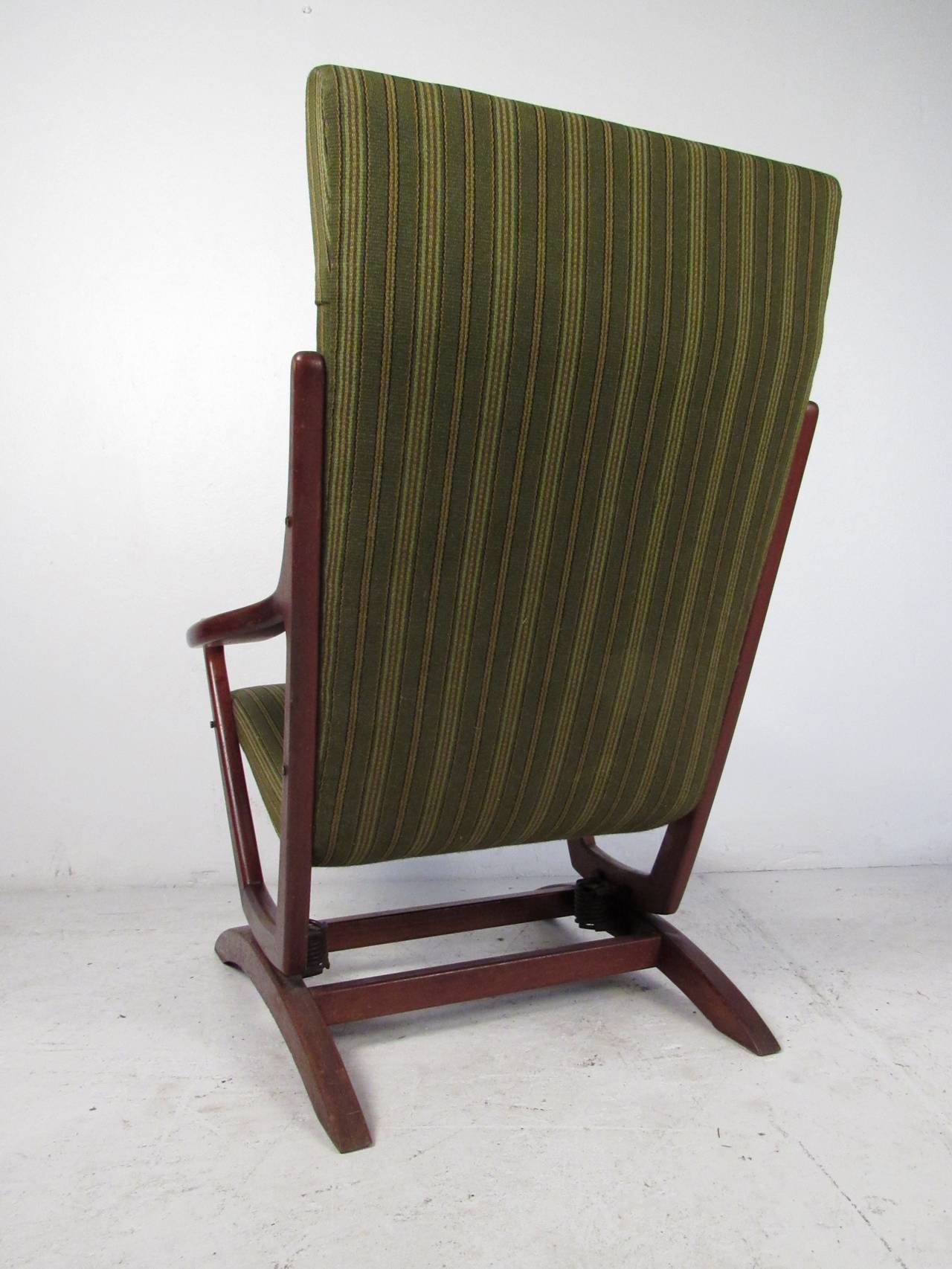 mid century modern glider rocker