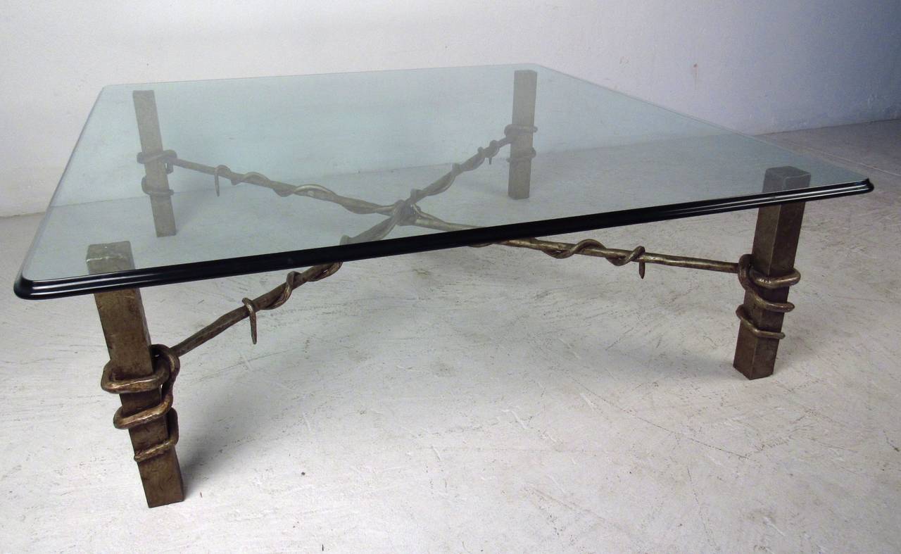 Industrial Style Coffee Table For Sale 1
