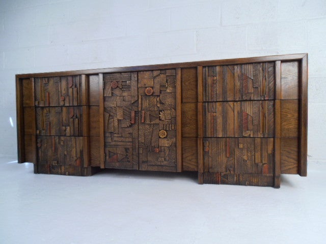 American Mosaic Brutalist Dresser by Lane Furniture