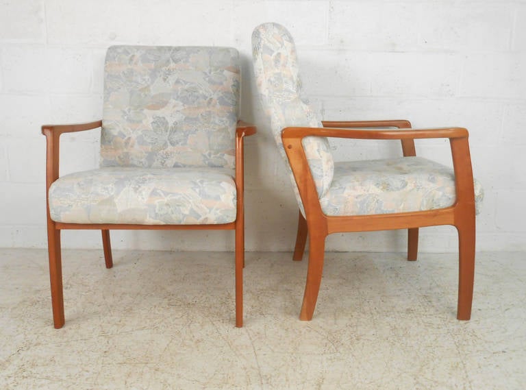 Canadian Vintage Modern Teak Frame Side Chairs