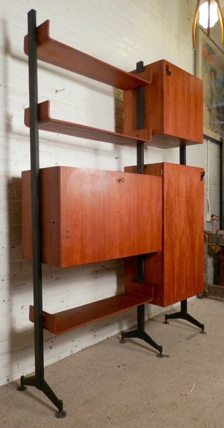 Italian Mid-Century Modular Wall Unit