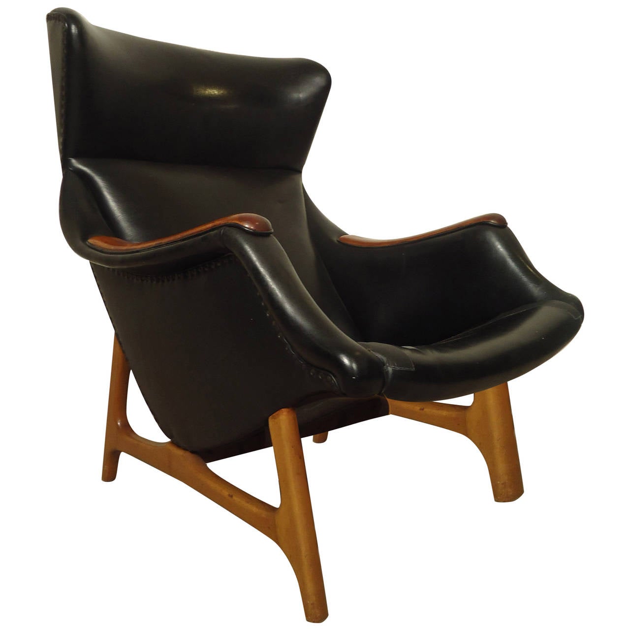 Midcentury Norwegian Lounge Chair by B.J. Hansen at 1stDibs
