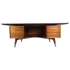 Exquisite Mid-Century Modern Adrian Pearsall Style Executive Desk
