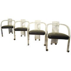 Set of Lucite "Loop" Chairs by Wycombe-Meyer, circa 1975 11