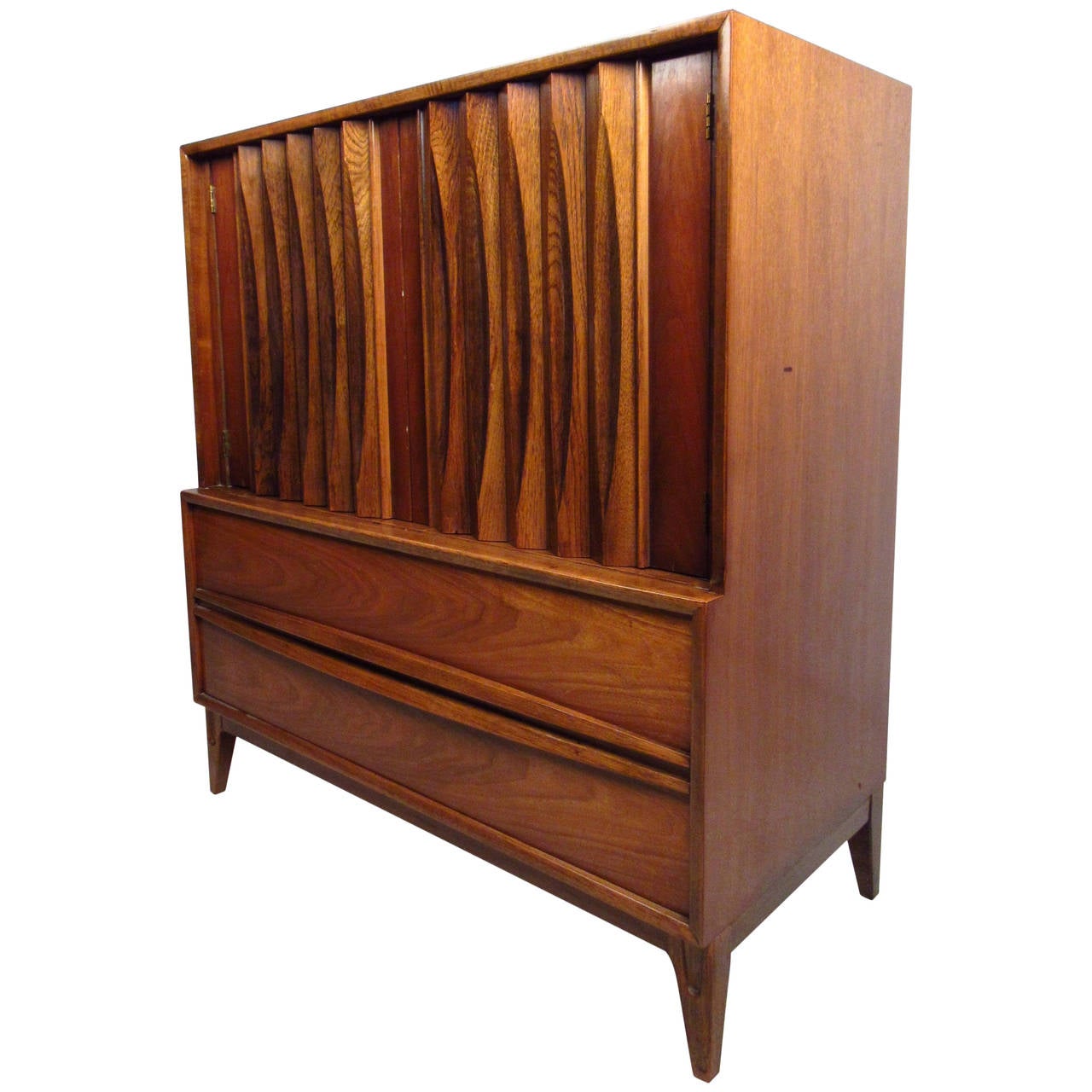 MidCentury Gentleman's Chest with Louvered Front by Thomasville For