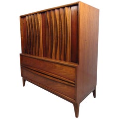 Mid-Century Gentleman's Chest with Louvered Front by Thomasville