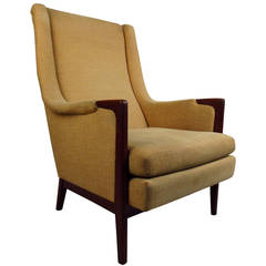 Mid-Century Modern High Back Lounge Chair